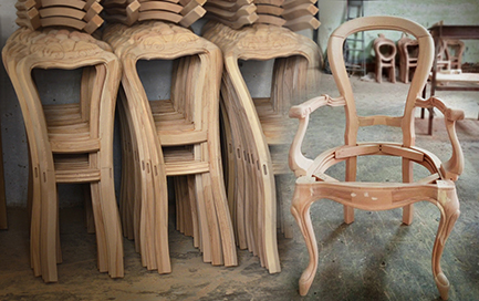 Производство каркасов мебели из массива